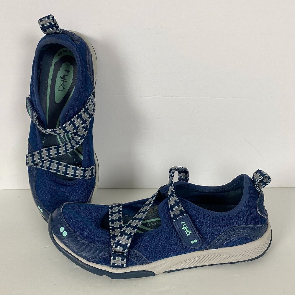 Ryka Kailee Mary Jane Shoes Sneakers Sandals Womens Size 7 M Blue